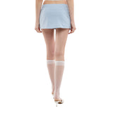 Gingham Side Tie Skort