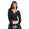 SLit V Crop Sweater - Denny's