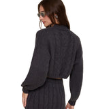 Cable Knit Cardigan Sweater - Denny's