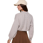 Cable Knit Cardigan Sweater - Denny's