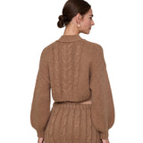 Cable Knit Cardigan Sweater - Denny's