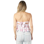 Lipstick Floral Tube Top - Denny's