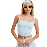 Pointelle Crop Tank