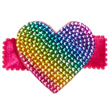 Small Crystal Heart Clip