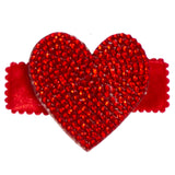 Small Crystal Heart Clip