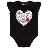 Smiley Heart Romper - Denny's