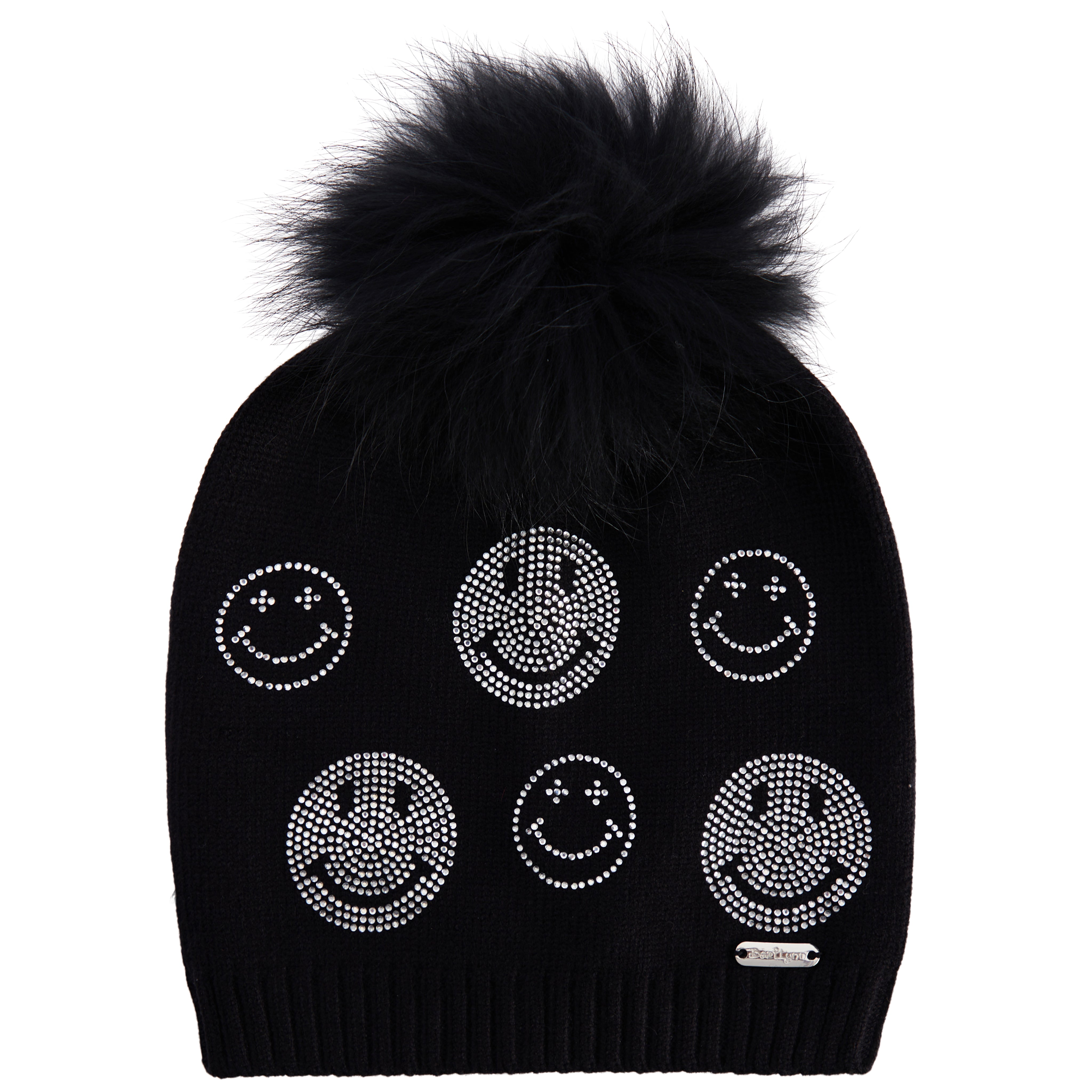 Crystal Smile Fur Pom Hat - Denny's