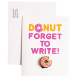 Donut Forget to Write Card With Charm