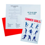 Camp Goals Card With Charm