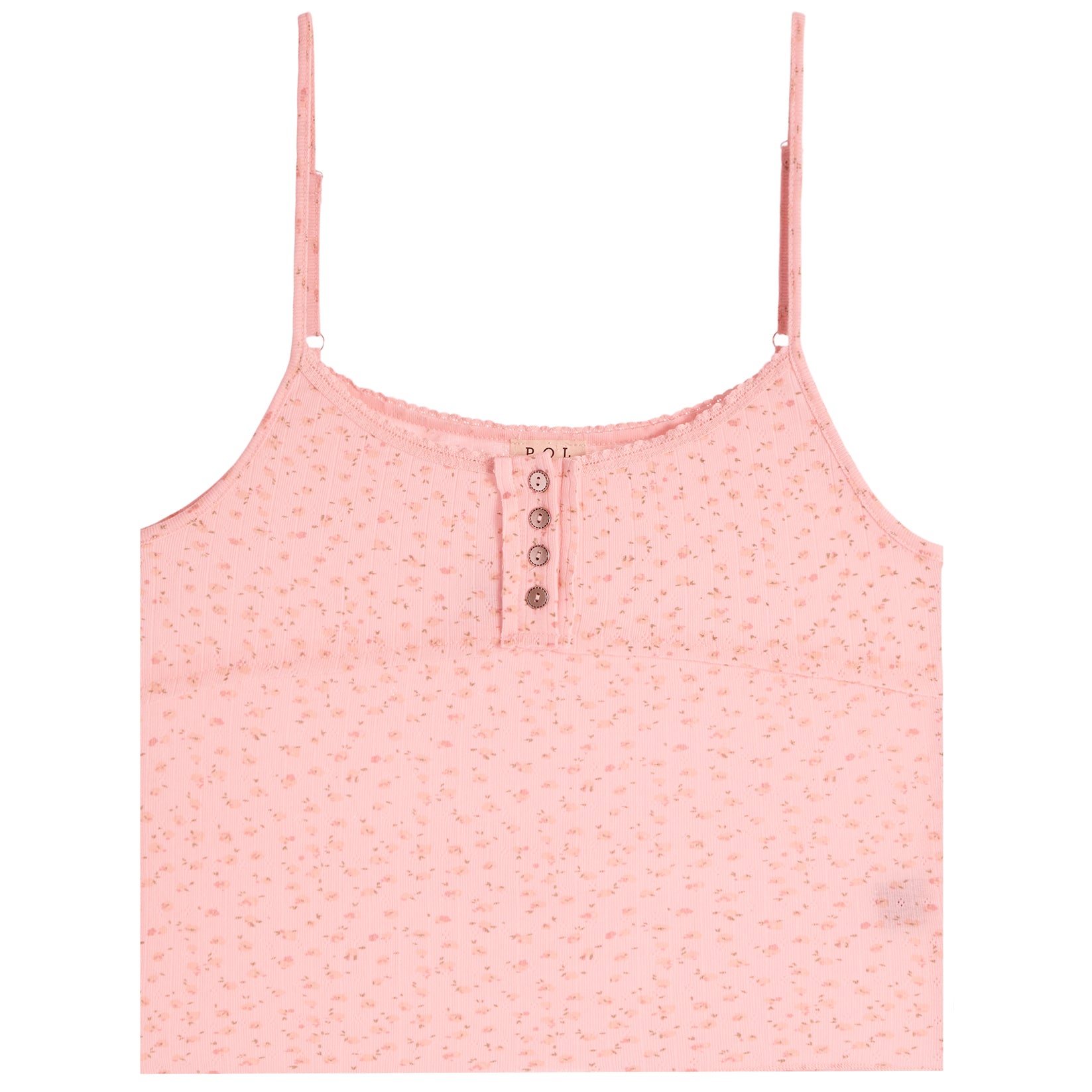 Floral Henley Tank - Denny's