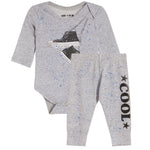 2pc Spray Sneaker Onesie Set - Denny's