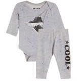 2pc Spray Sneaker Onesie Set - Denny's