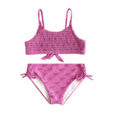 2pc Allover Bows Smock Bikini