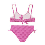2pc Allover Bows Smock Bikini