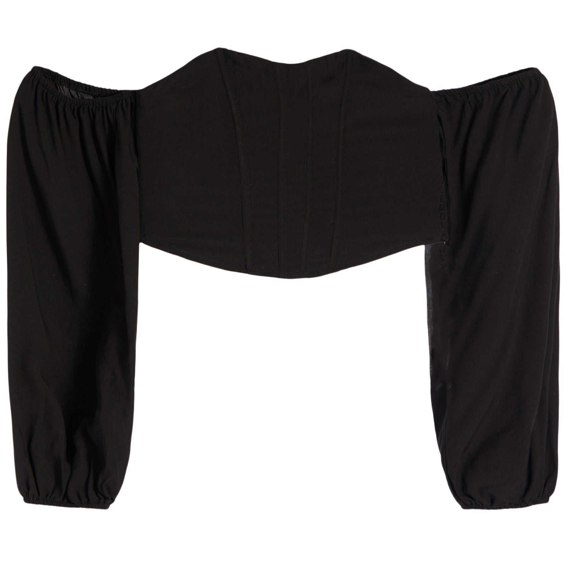 Sophia Long Sleeve Bustier Top - Denny's