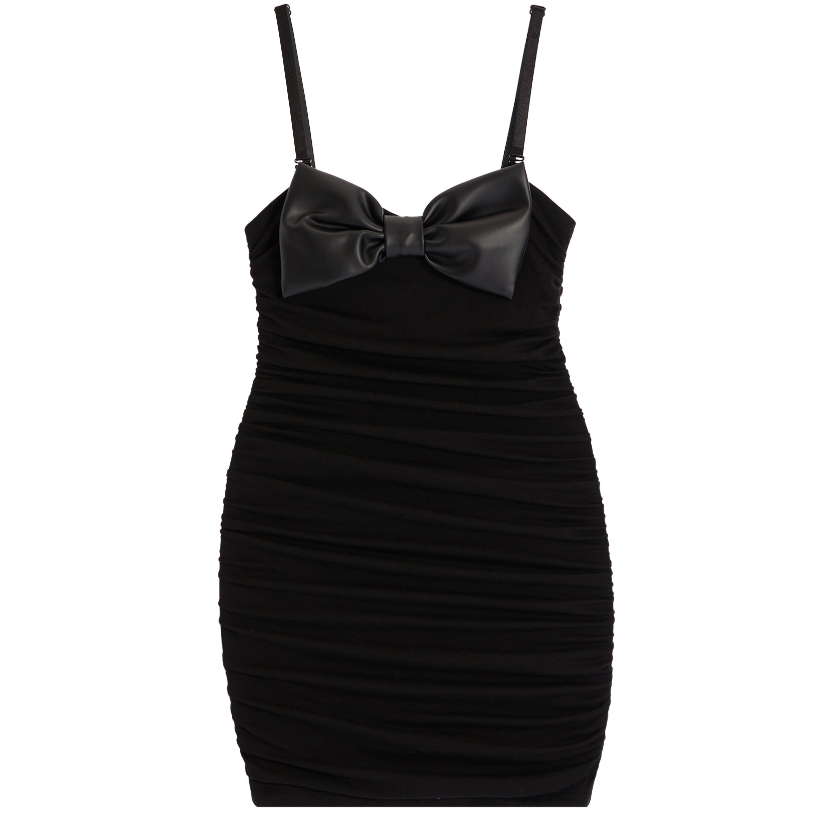 Sophie Pleather Bow Dress - Denny's