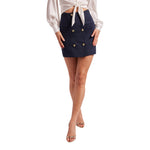 Rivera Pinstripe Skirt - Denny's