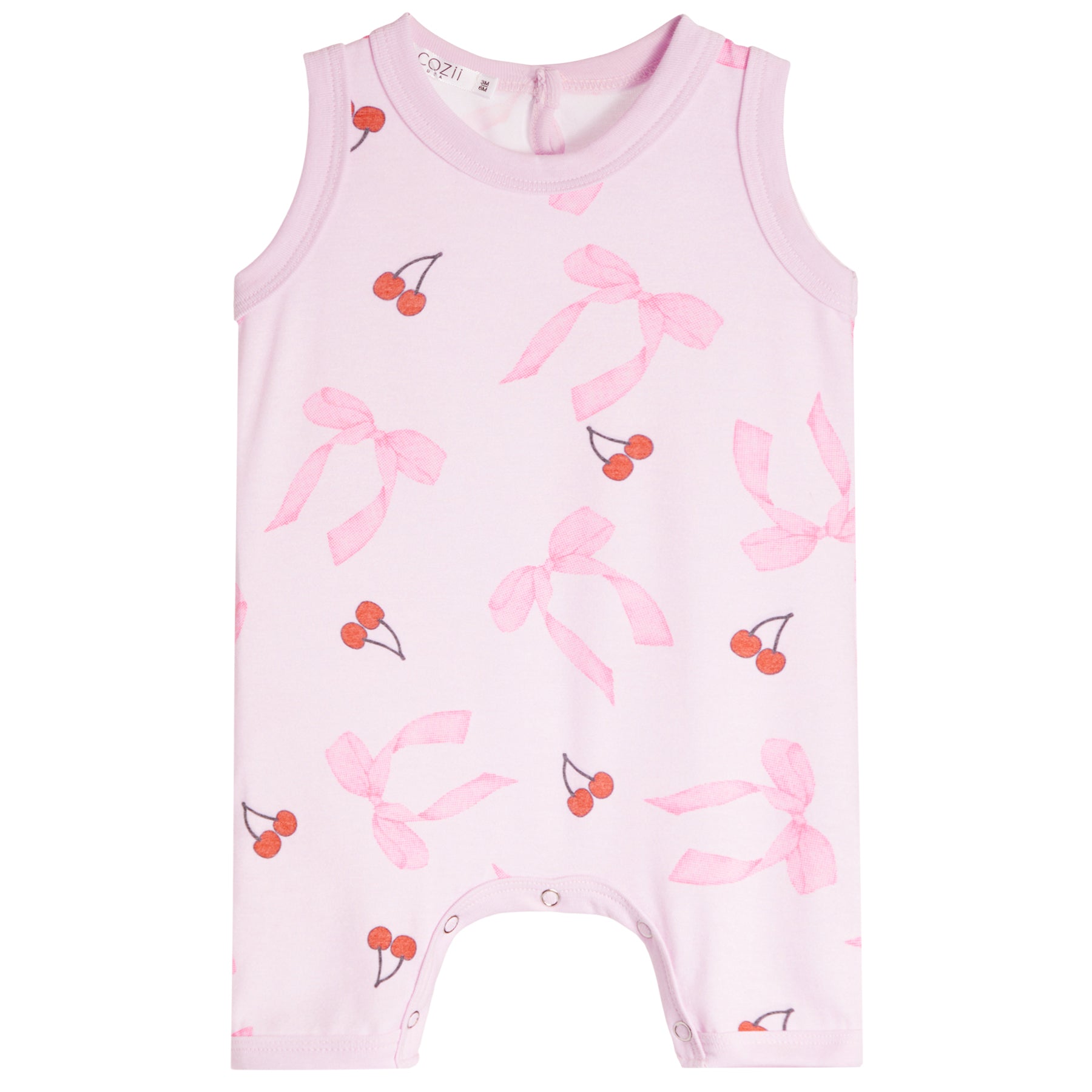 Cherry & Bow Tank Romper - Denny's