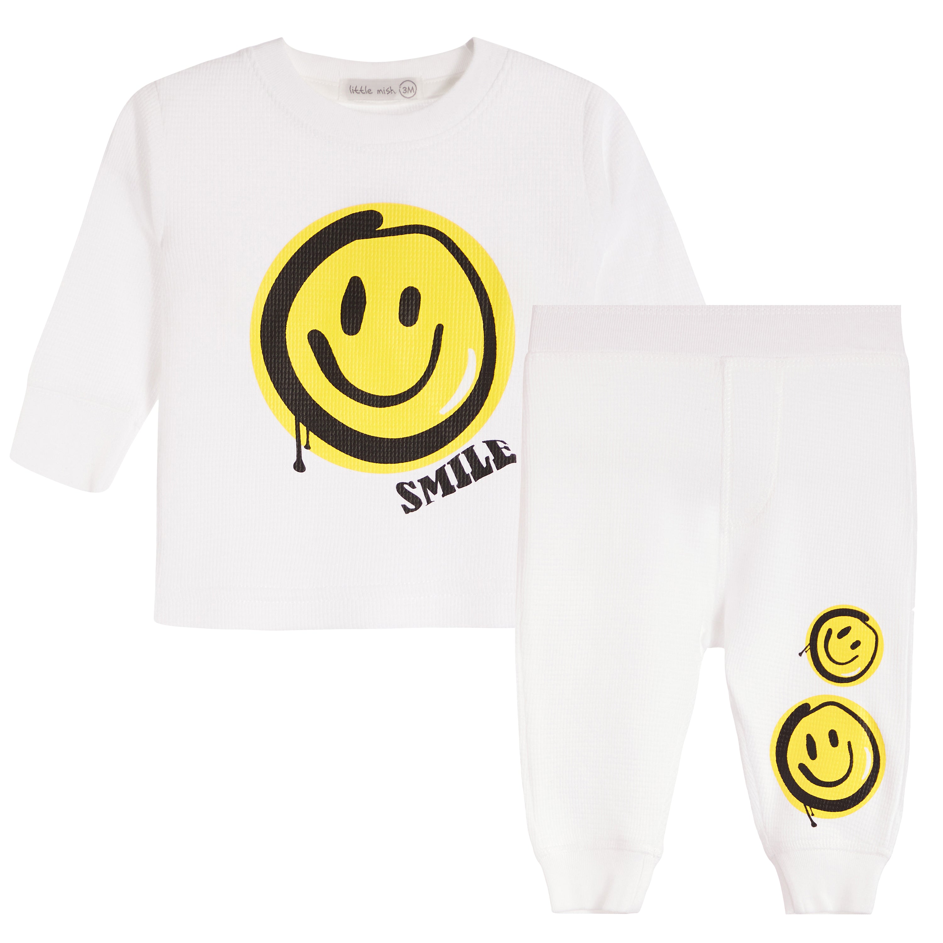 2pc Yellow Smiley Thermal Set - Denny's