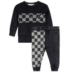 2pc Checker Jog Set - Denny's