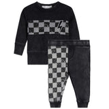 2pc Checker Jog Set - Denny's