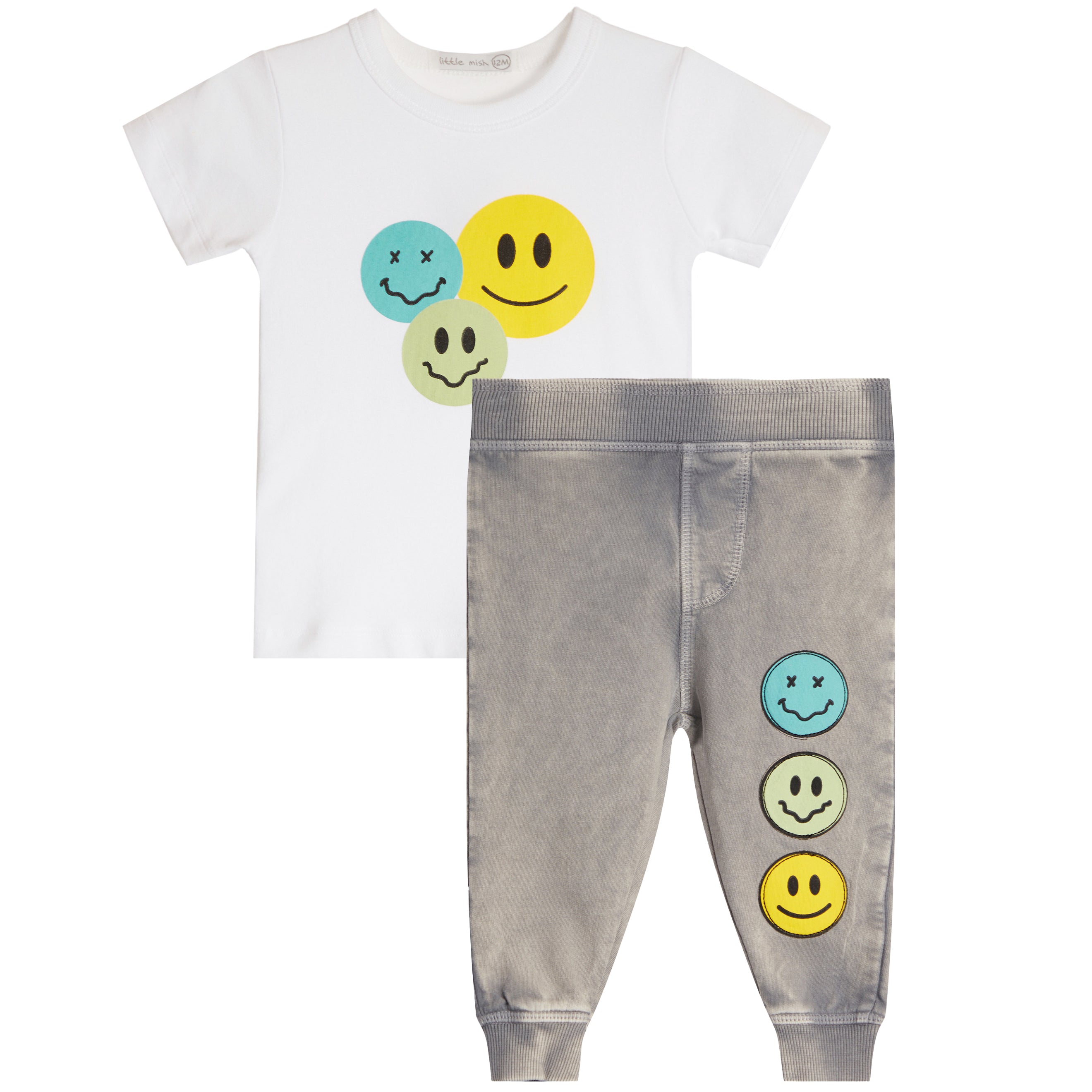 2pc Smile Tee & Jogger Set - Denny's