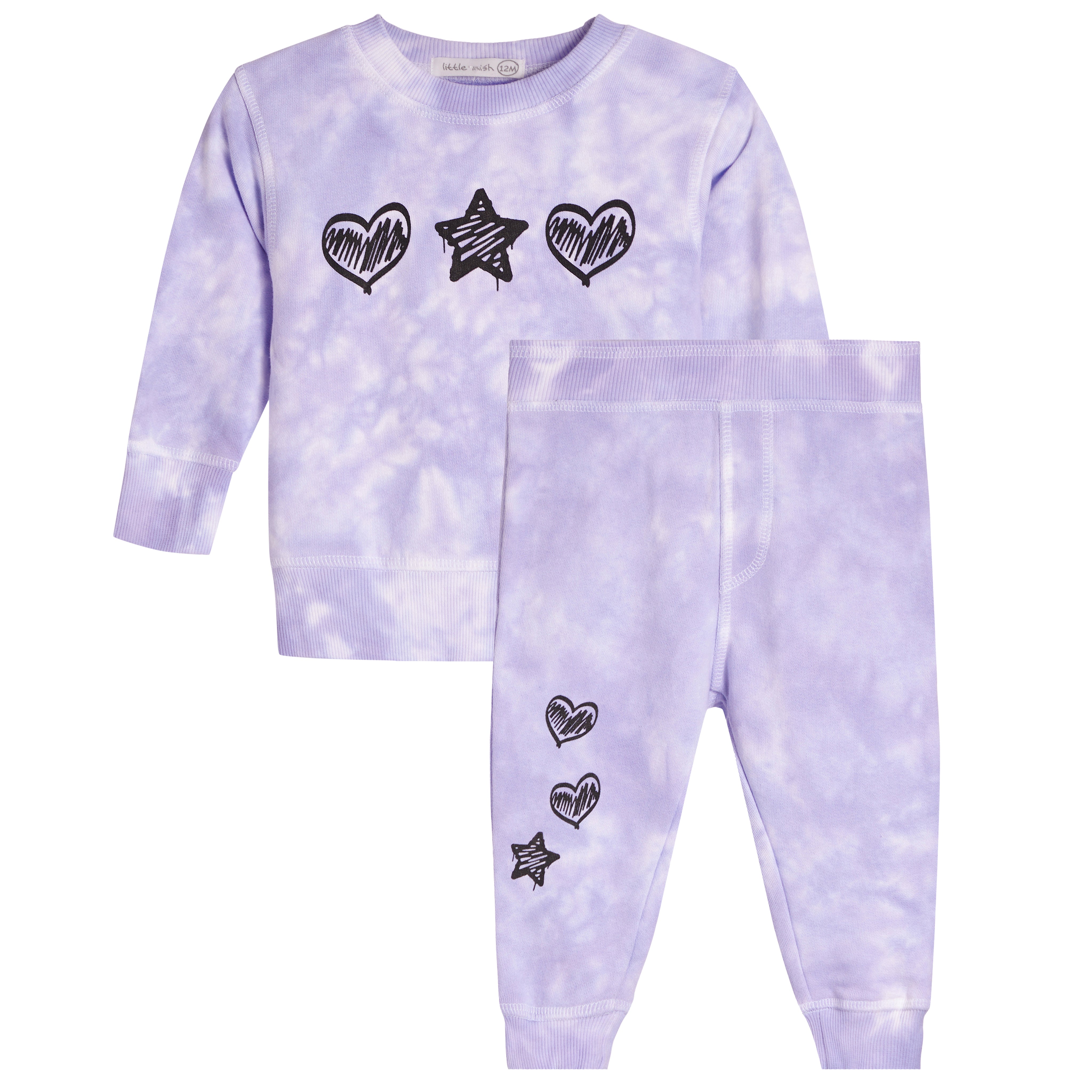 2pc Heart Star Jog Set - Denny's