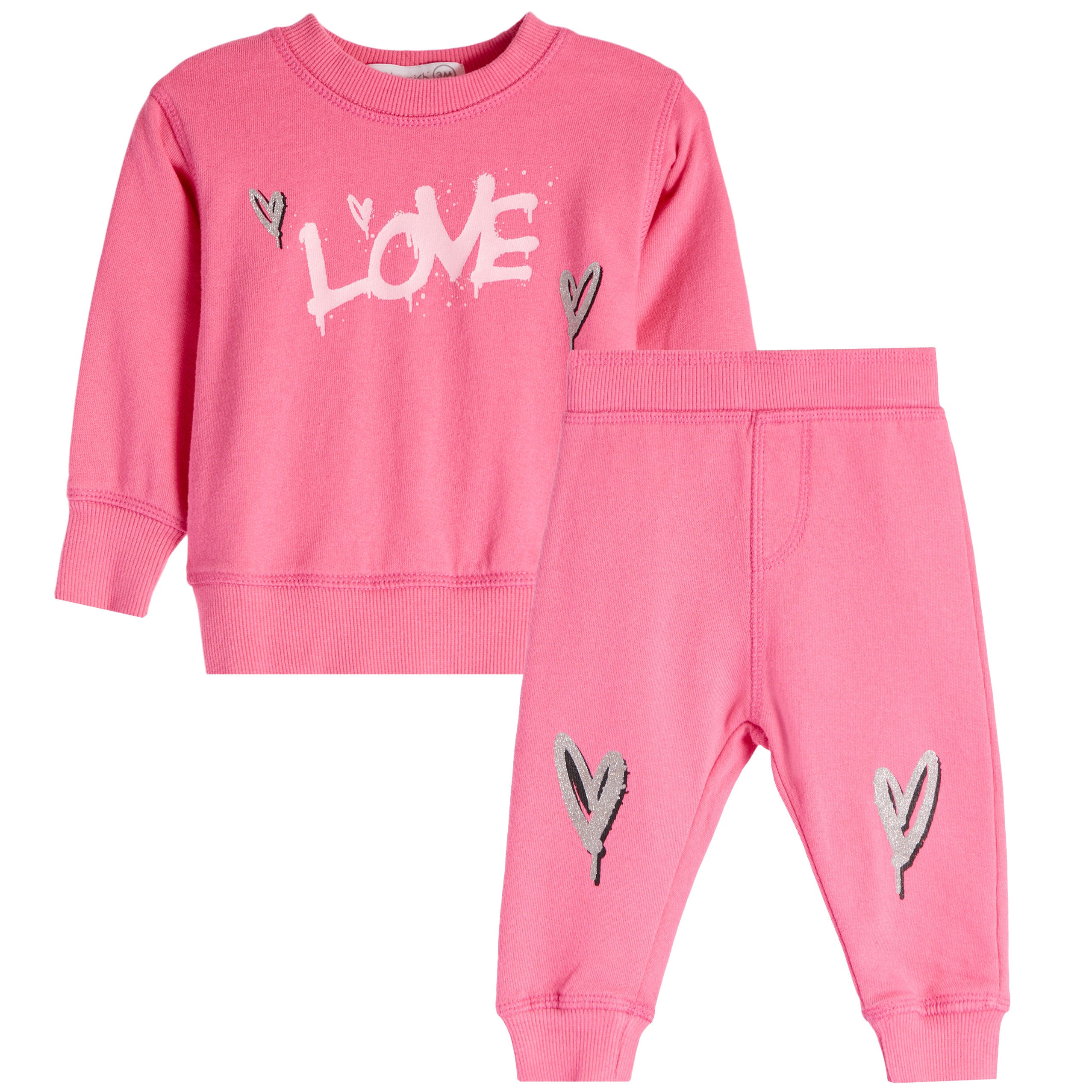 2pc Love Jog Set - Denny's