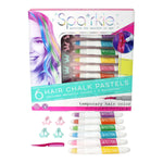 6 Hair Chalk Pastels Barette Set - Denny's