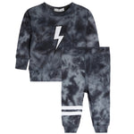 2pc Tie Dye Bolt Jog Set - Denny's