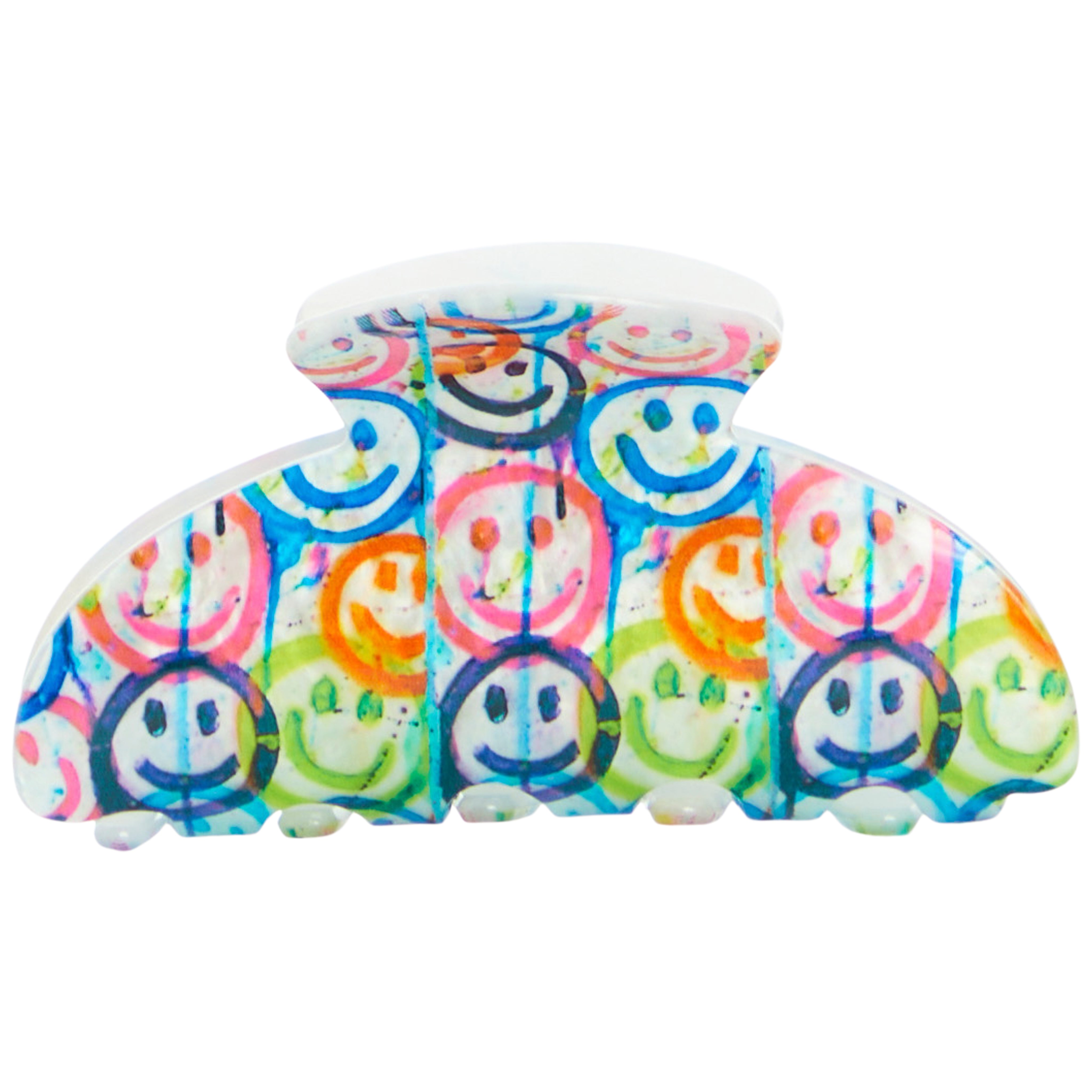 Spray Smiley Claw Clip - Denny's