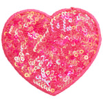 Sequin Heart Stick-On Patch - Denny's