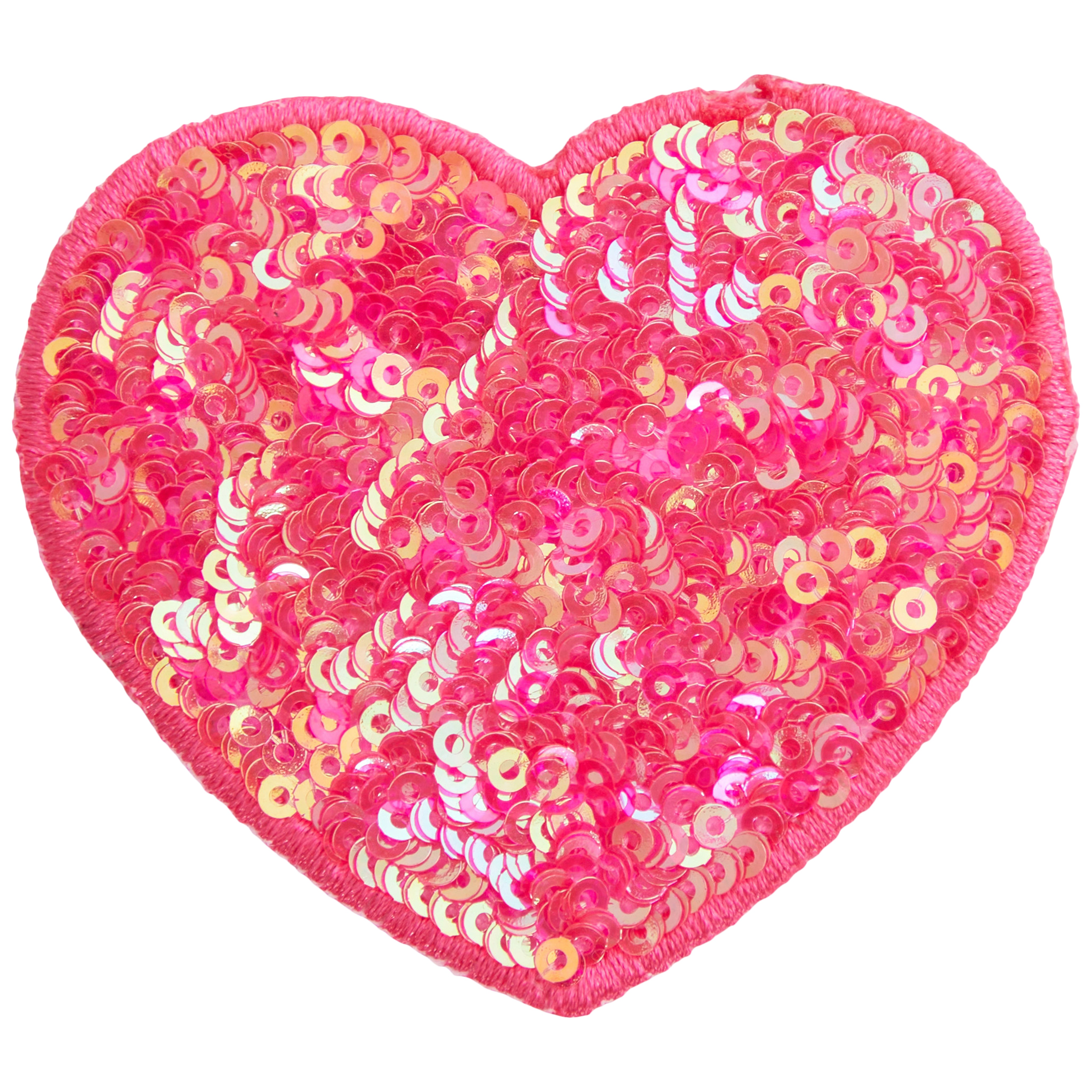 Sequin Heart Stick-On Patch - Denny's