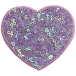 Sequin Heart Stick-On Patch - Denny's