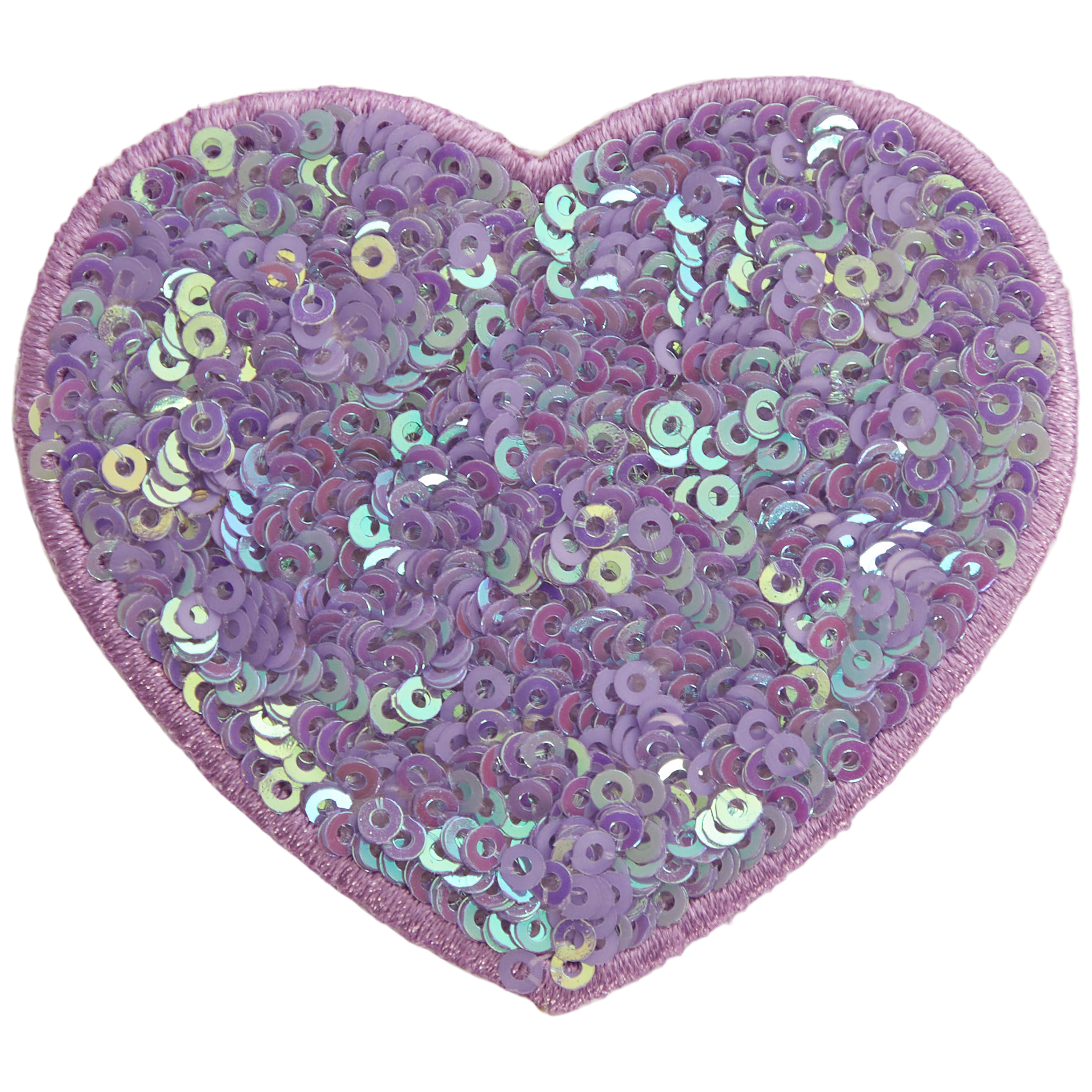 Sequin Heart Stick-On Patch - Denny's