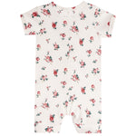 Ivory Floral Ruffle Union Suit - Denny's
