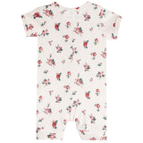 Ivory Floral Ruffle Union Suit - Denny's