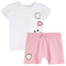 2pc Smile Flutter Sleeve Tee & Short Set - Denny's