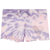 2pc Tie Dye Shortset With Heart