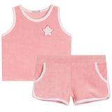 2pc Terry Tank Top Short Set