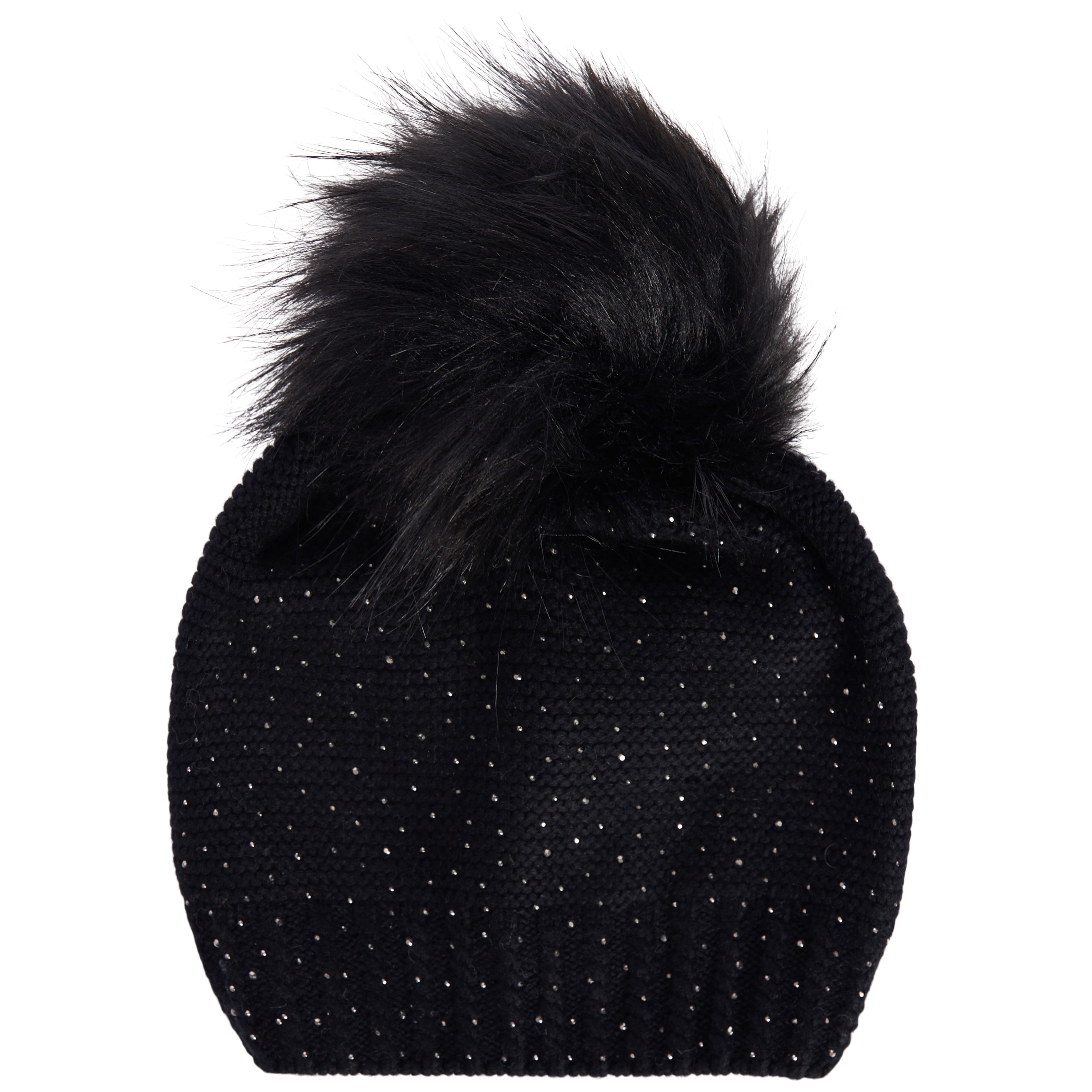 Black Sparkle Slouch Hat - Denny's
