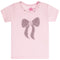 Black Rhinestone Bow Tee