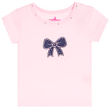 Short Sleeve Tee Denim Bow