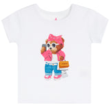 Short Sleeve Tee Summer Shopping Bear