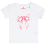 Short Sleeve Tee Zig Zag Bow Heart