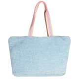 Stars Glitter & Sequin Teddy Fur Tote Bag - Denny's