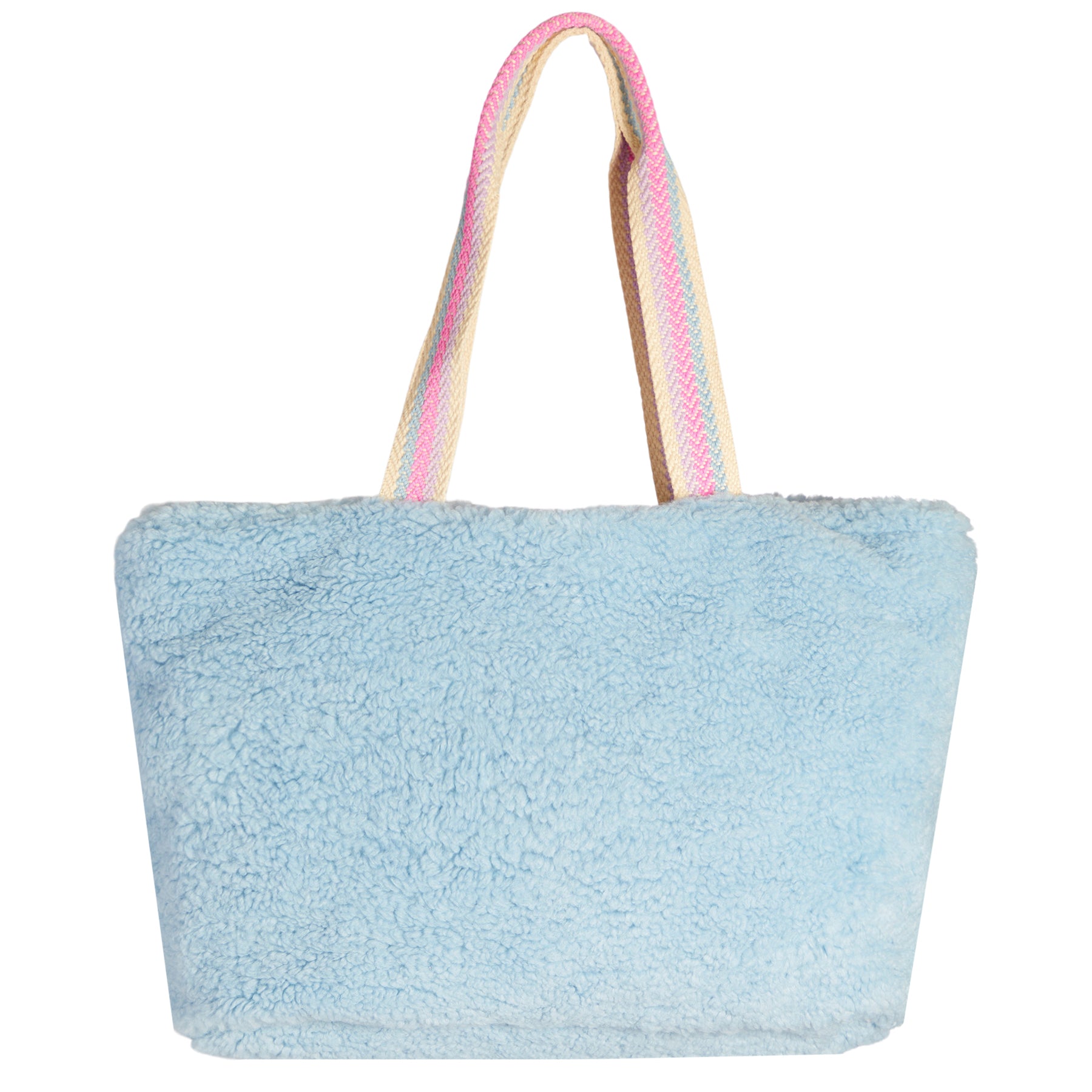Stars Glitter & Sequin Teddy Fur Tote Bag - Denny's