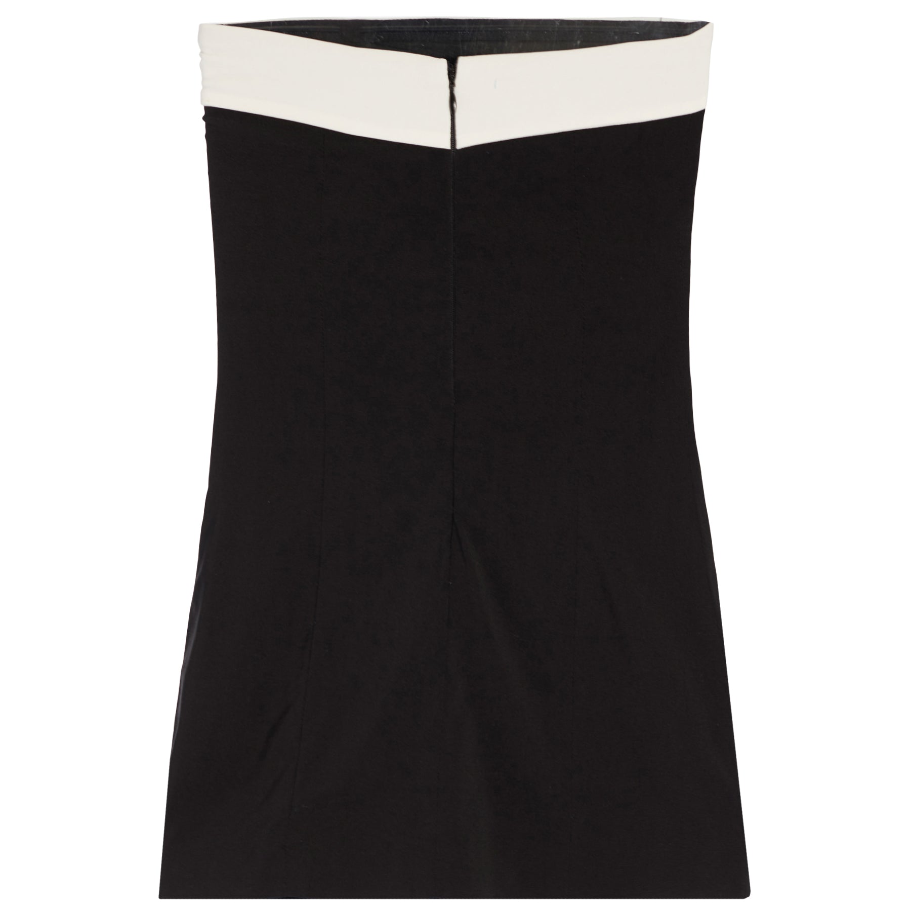 Colorblock Trim Strapless Dress - Denny's