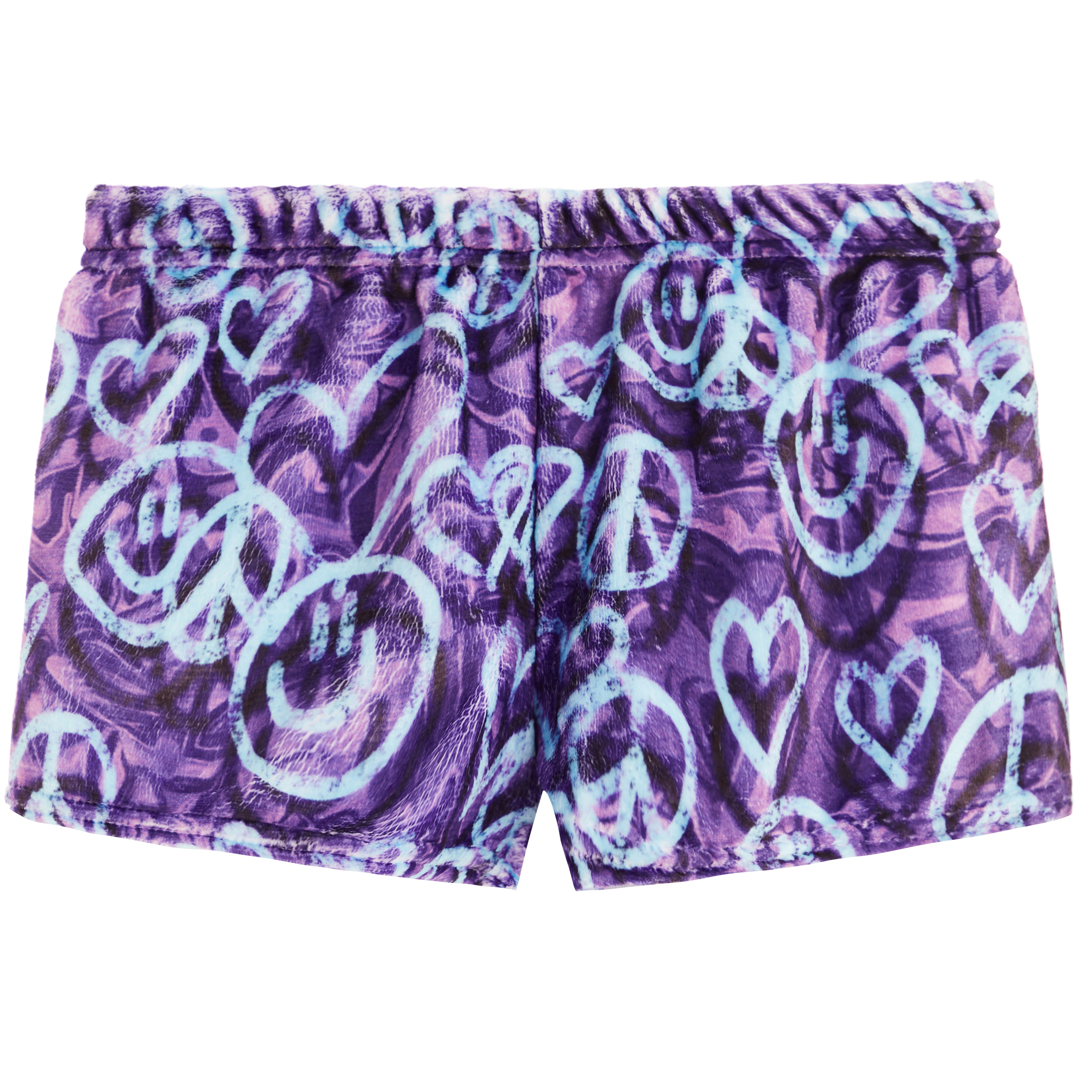 Fuzzy Heart Smile Short - Denny's