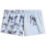 Blue Disco Bows Plush Short
